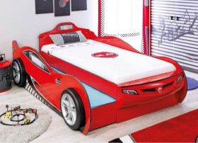 CARBED Кровать-машина Coupe с выдвижной кроватью Red 20.03.1306.00 в Кызыле - kyzyl.katalogmebeli.com | фото