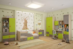 Детская комната Пуговка в Кызыле - kyzyl.katalogmebeli.com | фото
