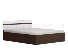 Ким кровать 1,4 (Венге/белый глянец) в Кызыле - kyzyl.katalogmebeli.com | фото