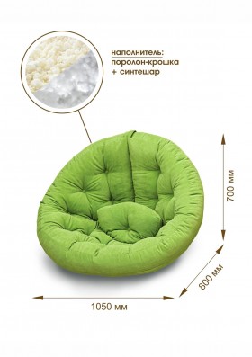 Кресло для отдыха "Форест" (велюр текстура лайм)/осн. в Кызыле - kyzyl.katalogmebeli.com | фото 8