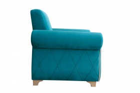 Кресло для отдыха "Порто" (велюр киви бирюза / микровельвет крем) в Кызыле - kyzyl.katalogmebeli.com | фото 6
