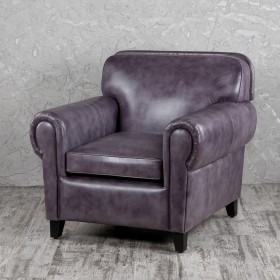 Кресло кожаное Элегант (Фиолетовый) в Кызыле - kyzyl.katalogmebeli.com | фото