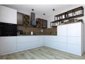 Модульная кухня Бронкс 1,8 м (Кварц) в Кызыле - kyzyl.katalogmebeli.com | фото 5