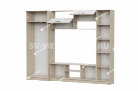 Мебель для гостиной МГС 3 Исполнение 1 Дуб Сонома / Белый в Кызыле - kyzyl.katalogmebeli.com | фото 3
