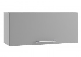 Норд ШВГ 800 Шкаф верхний горизонтальный (Софт смок/корпус Белый) в Кызыле - kyzyl.katalogmebeli.com | фото