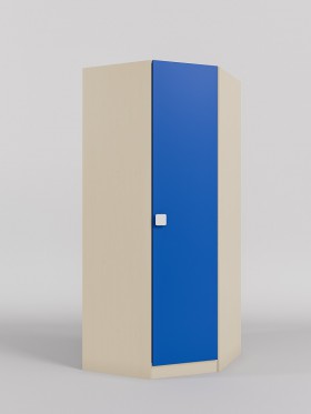 Шкаф угловой (угловая секция) Скай (Синий/корпус Клен) в Кызыле - kyzyl.katalogmebeli.com | фото