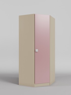 Шкаф угловой (угловая секция) Грэйси (Розовый/корпус Клен) в Кызыле - kyzyl.katalogmebeli.com | фото 1
