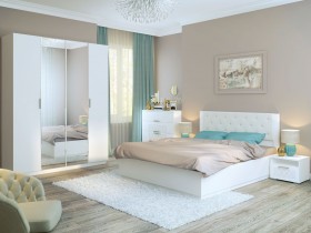 Спальня Тиффани (Белый текстурный) в Кызыле - kyzyl.katalogmebeli.com | фото