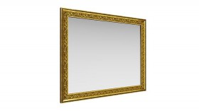 Зеркало навесное "Айрум"/(дуб кальяри / профиль: золото с орнаментом) в Кызыле - kyzyl.katalogmebeli.com | фото
